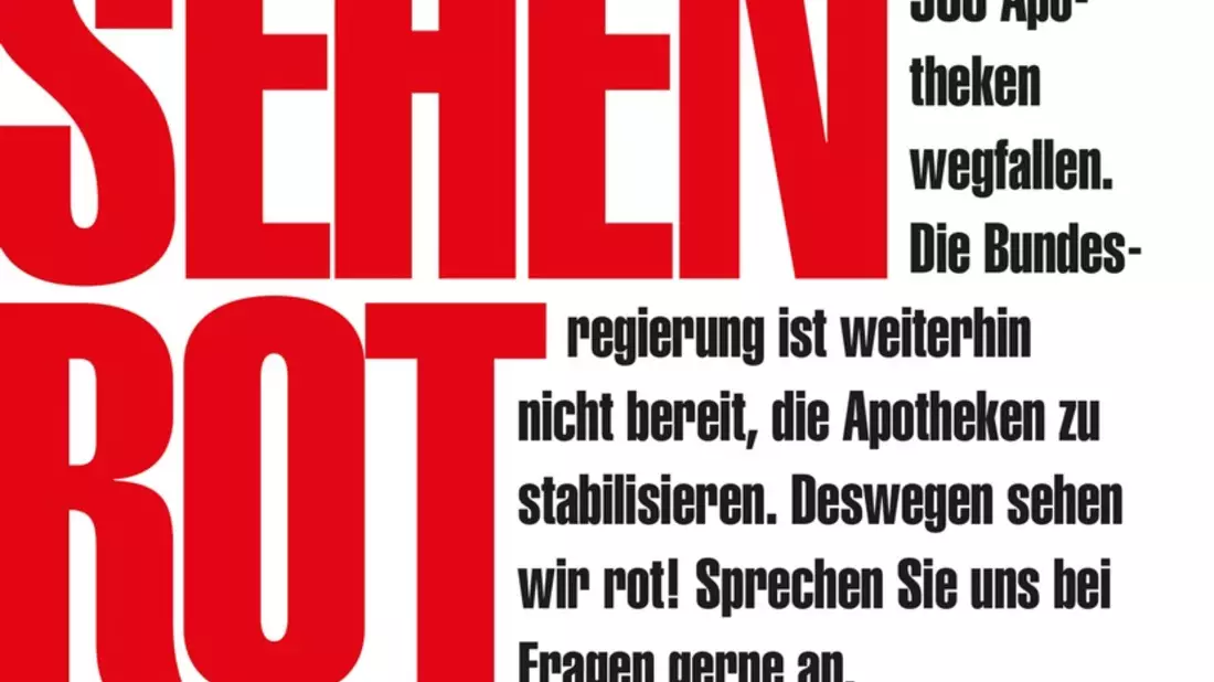 500 Apotheken in einem Jahr weniger - Apothekerschaft kündigt neue Proteste an - Bild: presseportal.de