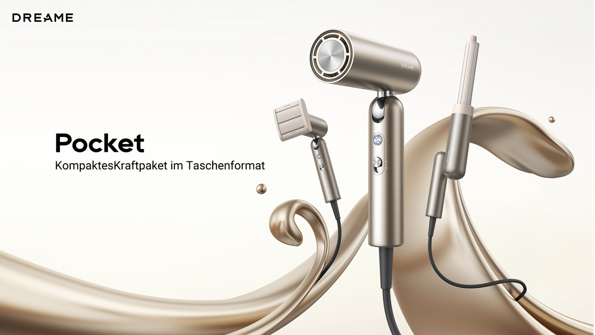 Der neue Dreame Pocket / Das neue, kompakte Styling-Wunder - Foto: presseportal.de