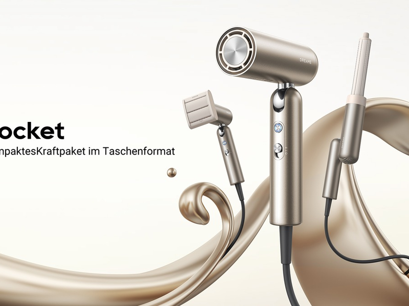 Der neue Dreame Pocket / Das neue, kompakte Styling-Wunder - Foto: presseportal.de