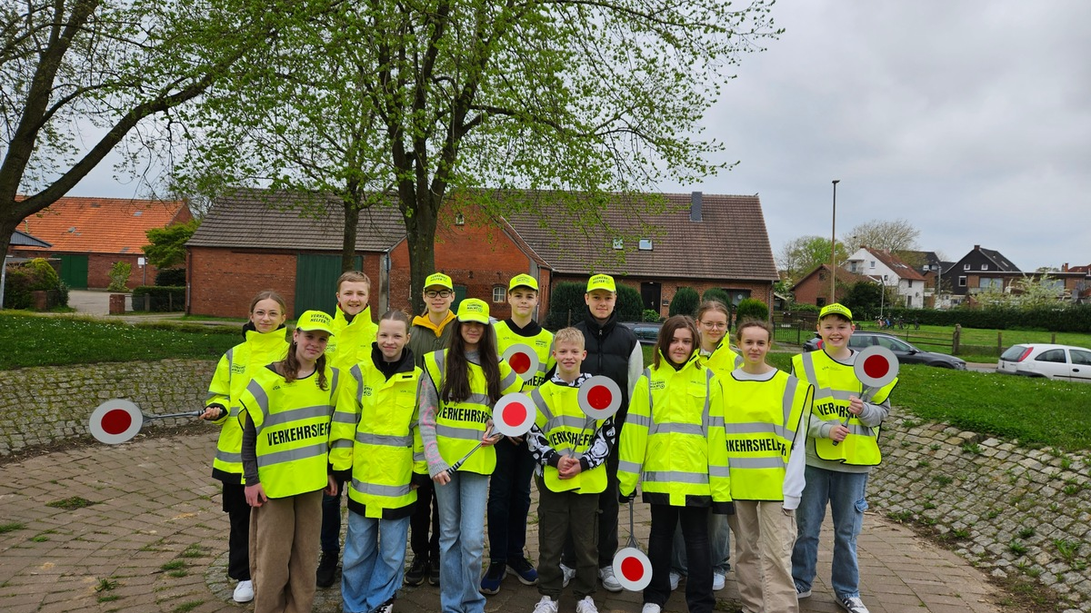 POL-DH: --- Weyhe-Leeste - Neue Schülerlotsen ---- - Foto: presseportal.de
