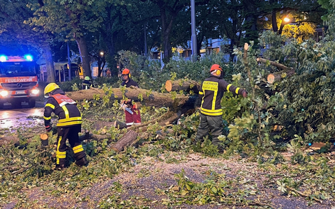 Ein Unwetter ist über Deutschland hinweggefegt; es gibt Verletzte und Schäden. - Foto: Mike Seeboth/dpa