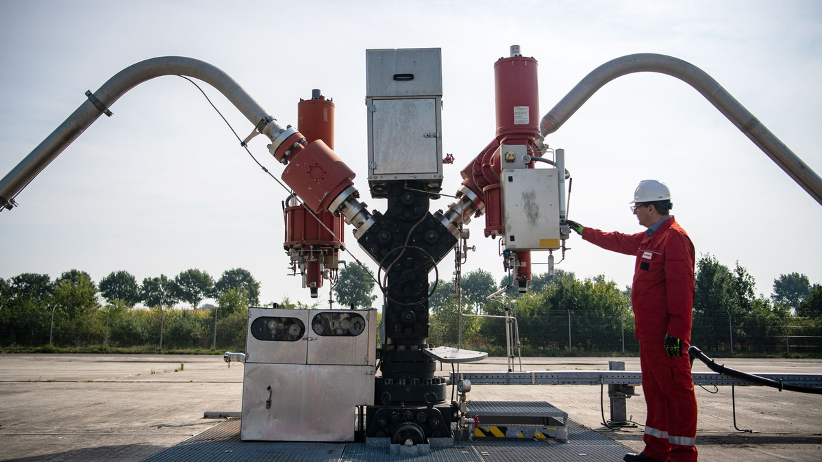 Der Erdgas-Föderplatz Goldenstedt in Niedersachsen. - Foto: Sina Schuldt/dpa
