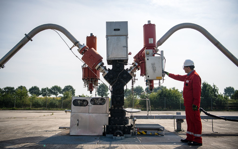 Der Erdgas-Föderplatz Goldenstedt in Niedersachsen. - Foto: Sina Schuldt/dpa