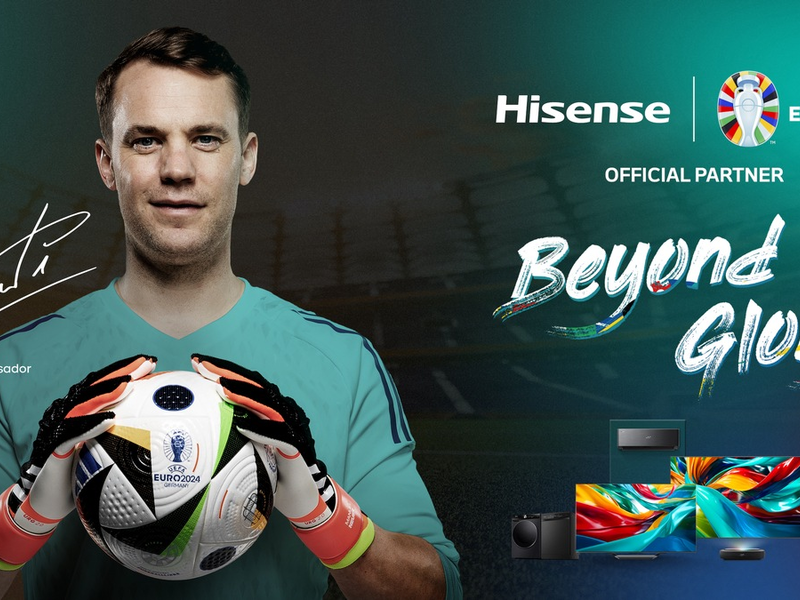 Hisense startet UEFA EURO 2024-Kampagne: Manuel Neuer ist Markenbotschafter - Foto: presseportal.de
