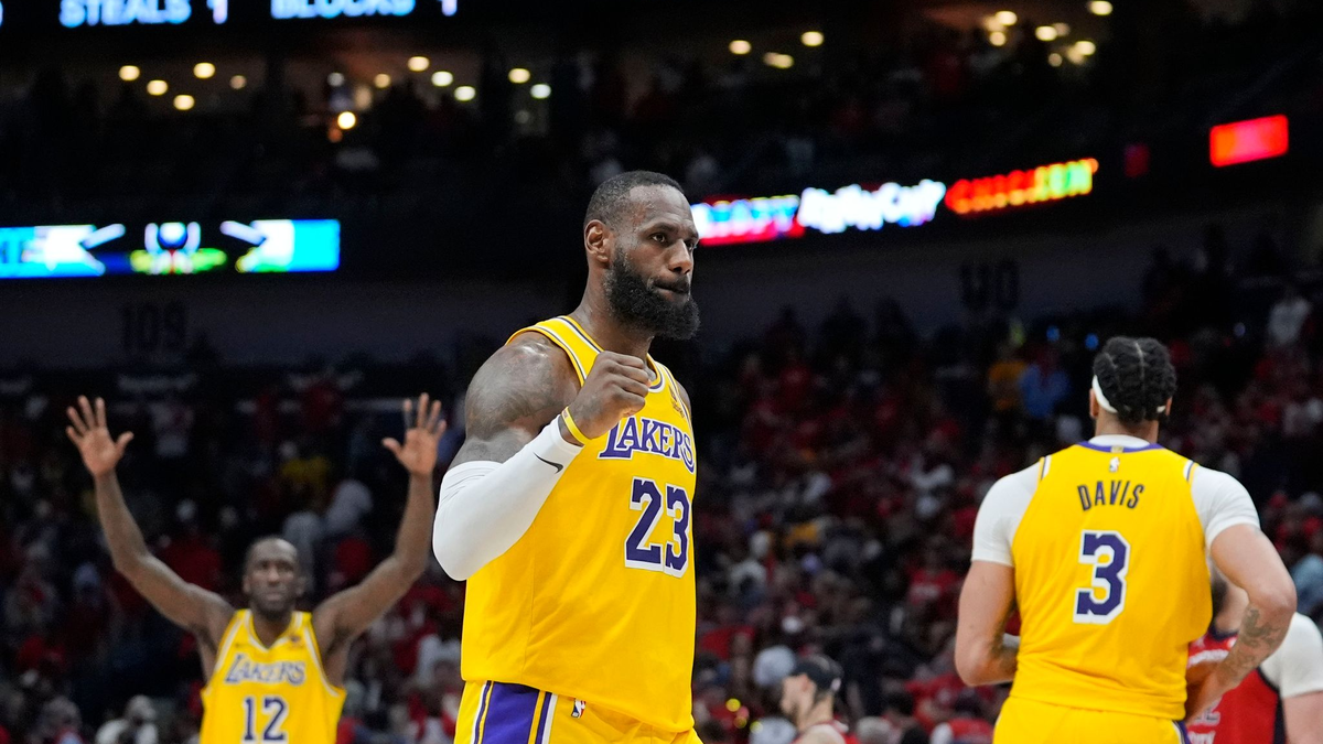 Los Angeles Lakers-Stürmer LeBron James war der zweitbeste Werfer der Partie. - Foto: Gerald Herbert/AP