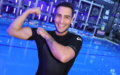 Timur Ülker hier beim «RTL-Turmspringen». Der Schauspieler hat für einen an Blutkrebs erkrankten Patienten Knochenmark gespendet. - Foto: Jörg Carstensen/dpa