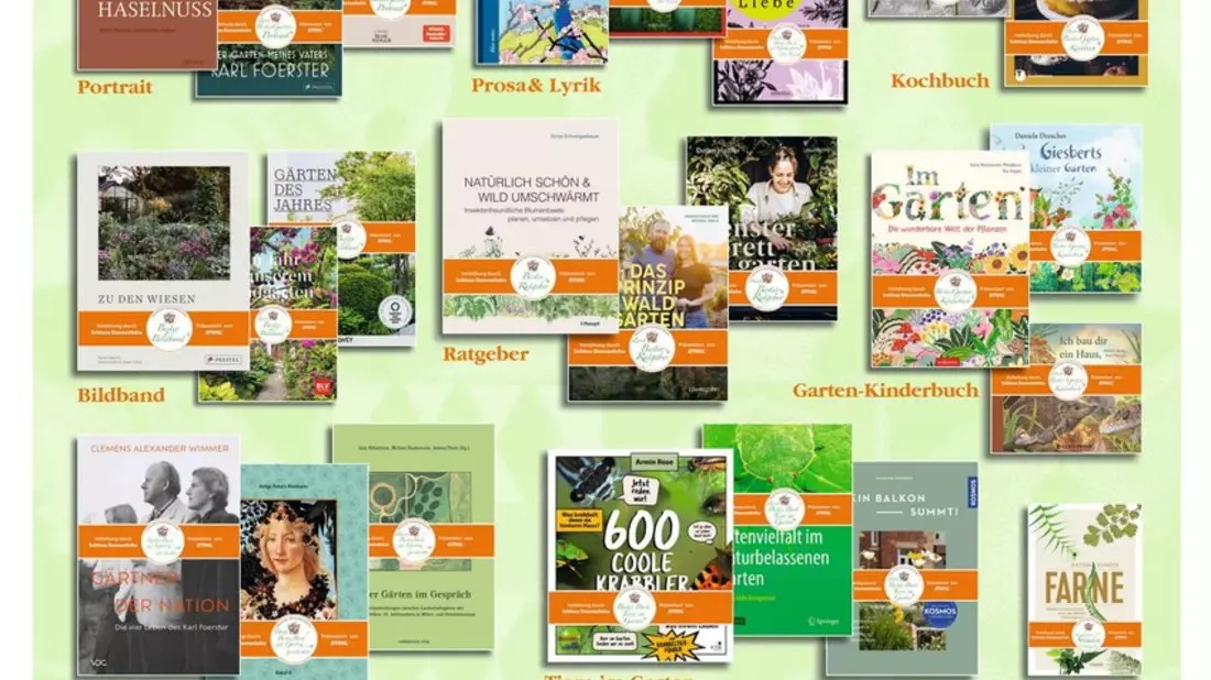 Die besten Gartenbücher 2024 sind gefunden - der Deutsche Gartenbuchpreis wurde auf Schloss Dennenlohe verliehen - Bild: presseportal.de
