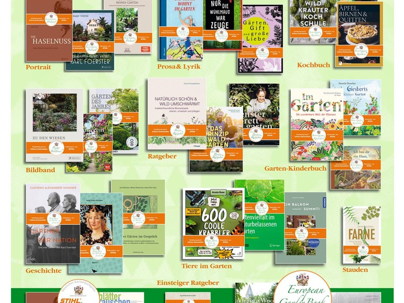 Die besten Gartenbücher 2024 sind gefunden - der Deutsche Gartenbuchpreis wurde auf Schloss Dennenlohe verliehen - Foto: presseportal.de