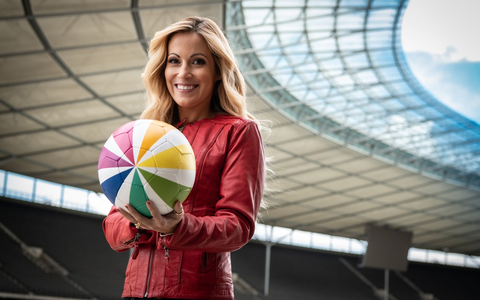 Andrea Kaiser ran SAT.1 Bundesliga - Foto: SAT.1/Claudius Pflug, presseportal.de