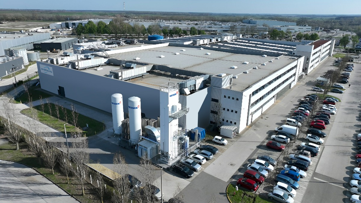 Messer nimmt für Harman eine neue energieeffiziente Stickstoffanlage in Ungarn in Betrieb - Foto: presseportal.de