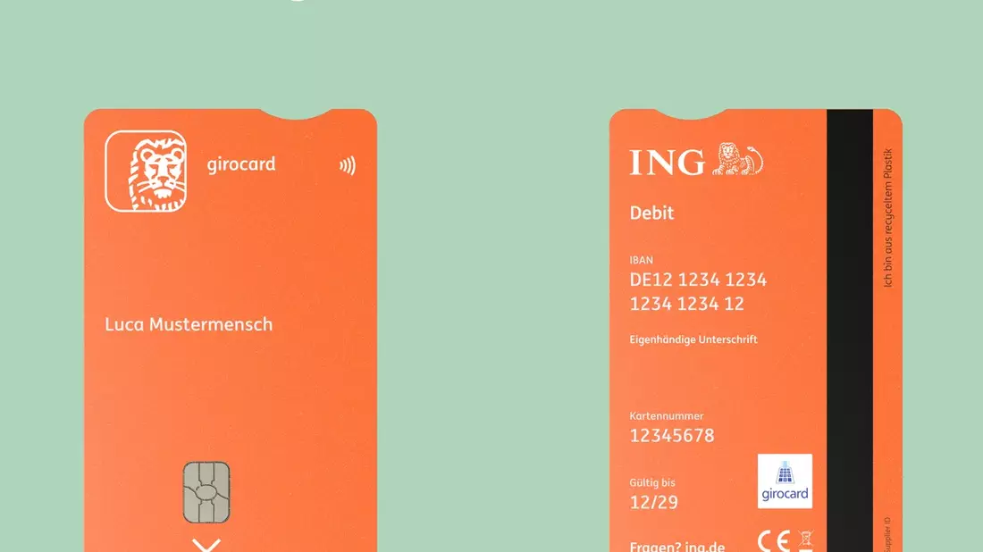 Bezahlkarten der ING Deutschland erhalten neues Design - Nachhaltigkeit und Barrierefreiheit im Vordergrund - Bild: presseportal.de