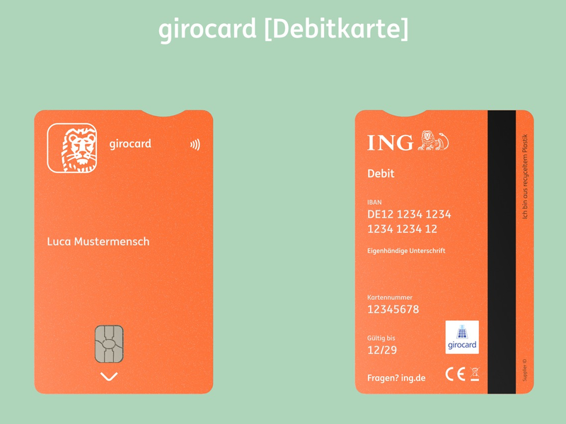 Bezahlkarten der ING Deutschland erhalten neues Design - Nachhaltigkeit und Barrierefreiheit im Vordergrund - Foto: presseportal.de