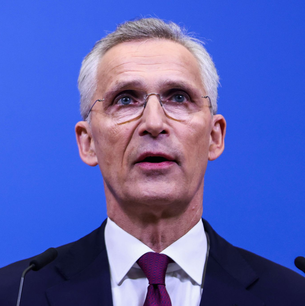 Nato-Generalsekretär Jens Stoltenberg beruft eine Sitzung des Nato-Ukraine-Rats ein (Archivbild). - Foto: Johanna Geron/Pool Reuters/AP/dpa