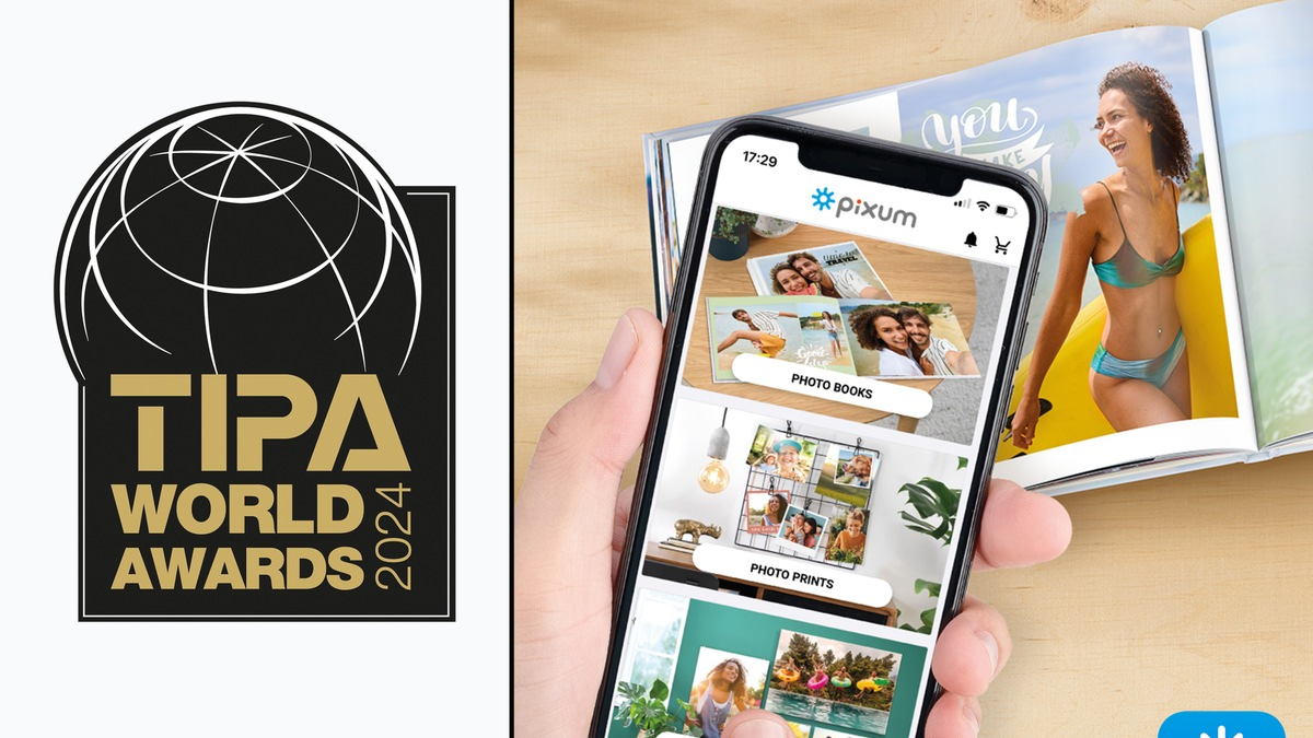 Pixum App gewinnt TIPA World Award 2024 als beste App für Fotoprodukte - Foto: presseportal.de