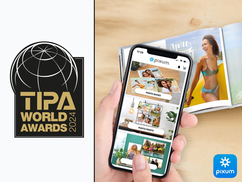 Pixum App gewinnt TIPA World Award 2024 als beste App für Fotoprodukte - Foto: presseportal.de