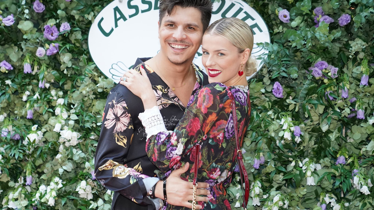 Voller Freude: Patricija und Alexandru Ionel erwarten ihr zweites gemeinsames Kind. - Foto: Marcus Brandt/dpa