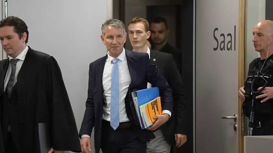Höcke-Prozess in Halle (Saale) am 18.04.2024 - Bild: über dts Nachrichtenagentur