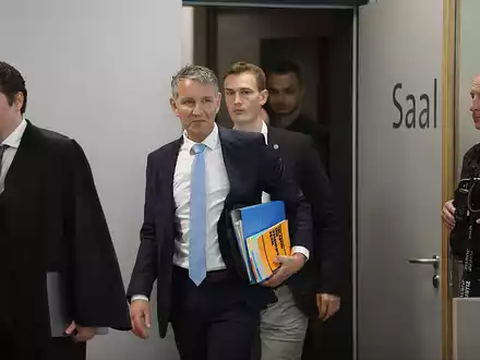 Höcke-Prozess in Halle (Saale) am 18.04.2024 - Foto: über dts Nachrichtenagentur