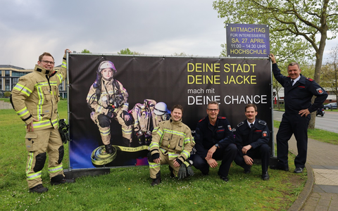 FW-KLE: Kannst Du eine Retterin oder ein Retter sein? Der Löschzug Kleve lädt zum Mitmachen ein. - Foto: presseportal.de