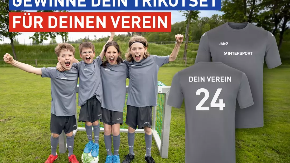 Startschuss für INTERSPORT-Aktionen im Sportjahr 2024 / INTERSPORT Deutschland und JAKO unterstützen Teamsport: Lokale Vereine können 1.000 Trikotsätze gewinnen - Bild: presseportal.de
