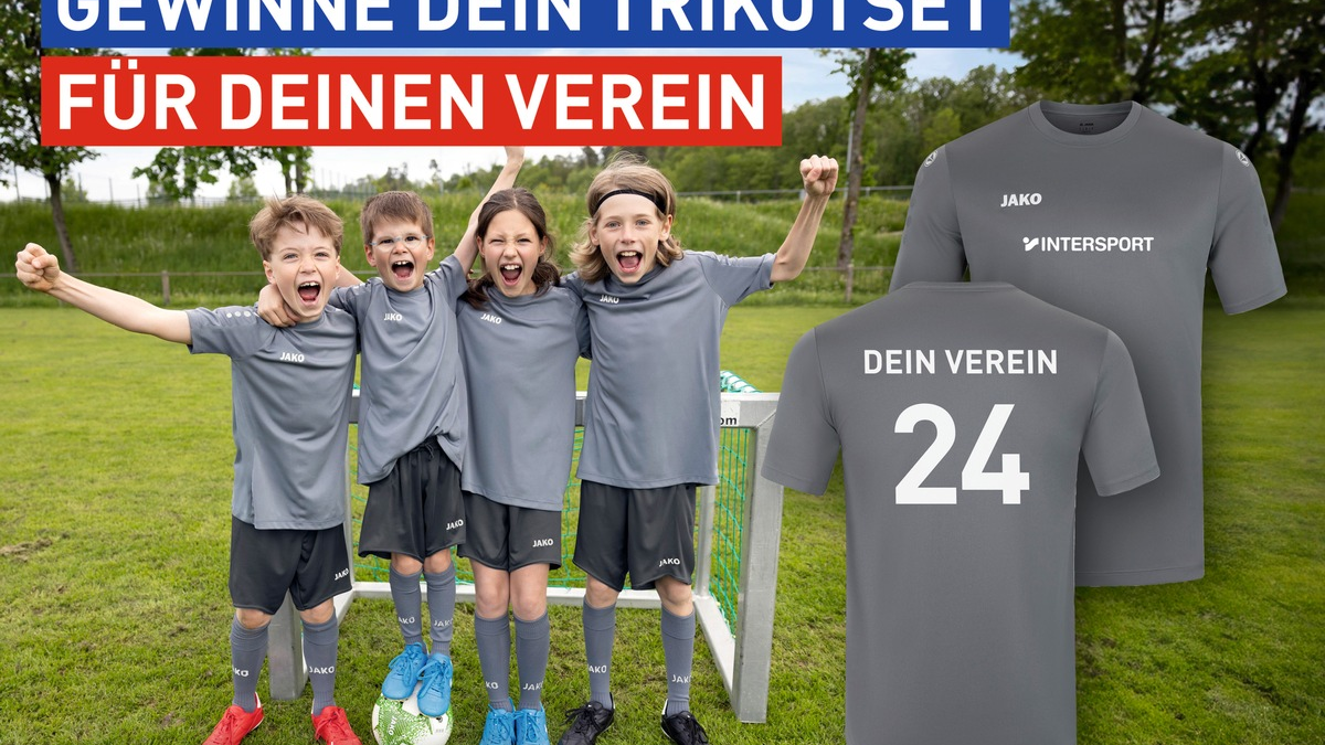 Startschuss für INTERSPORT-Aktionen im Sportjahr 2024 / INTERSPORT Deutschland und JAKO unterstützen Teamsport: Lokale Vereine können 1.000 Trikotsätze gewinnen - Foto: presseportal.de