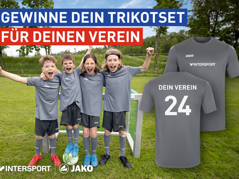 Startschuss für INTERSPORT-Aktionen im Sportjahr 2024 / INTERSPORT Deutschland und JAKO unterstützen Teamsport: Lokale Vereine können 1.000 Trikotsätze gewinnen - Foto: presseportal.de