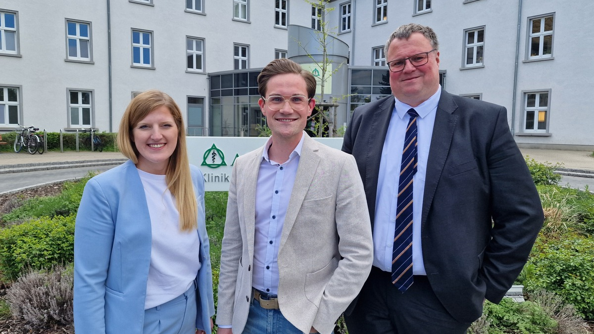 Till Sander übernimmt die Leitung der Asklepios Klinik Weißenfels, Hannah Gilles wechselt zum RHÖN-KLINIKUM Campus Bad Neustadt - Foto: presseportal.de