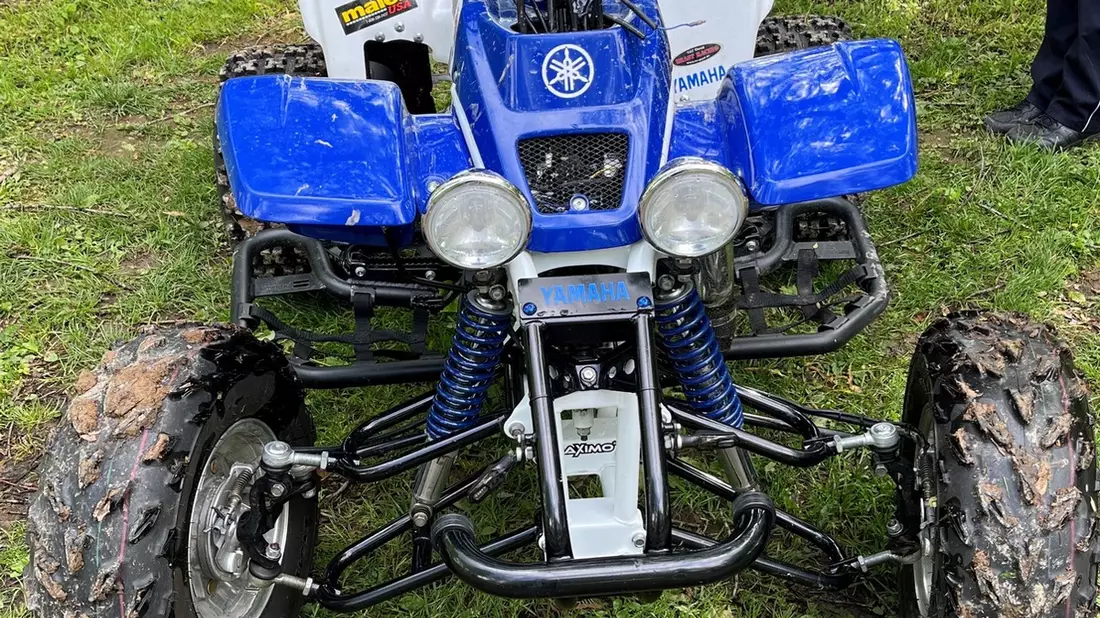 POL-FR: Freiburg: Mutmaßlich entwendetes Quad aus Dietenbachsee geborgen - Zeugenaufruf - Bild: presseportal.de