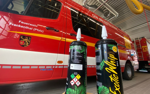 FW Frankenthal: Lachgaskartuschen lösen Feuerwehreinsatz aus - Foto: presseportal.de