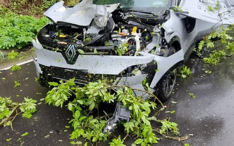 FW-EN: Wetter - Baum auf Fahrbahn und Ölspur - Foto: presseportal.de