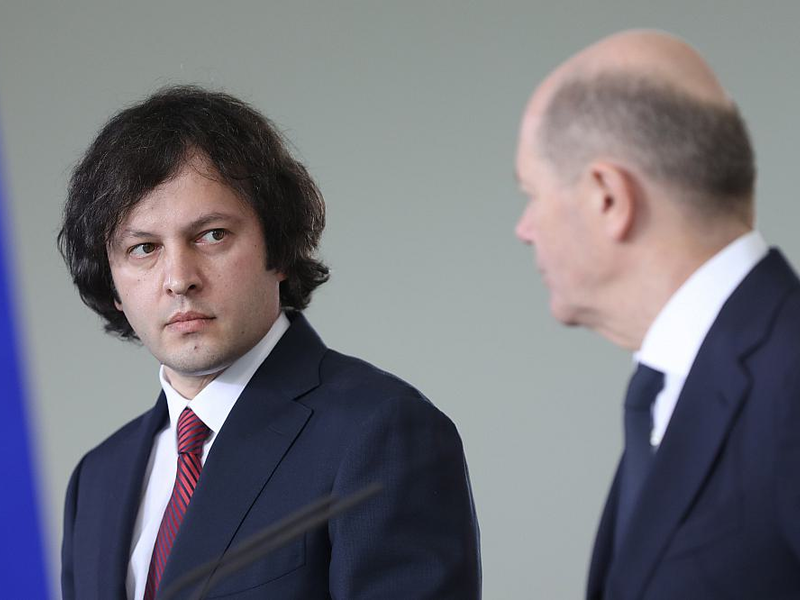 Irakli Kobachidse und Olaf Scholz (Archiv) - Foto: über dts Nachrichtenagentur