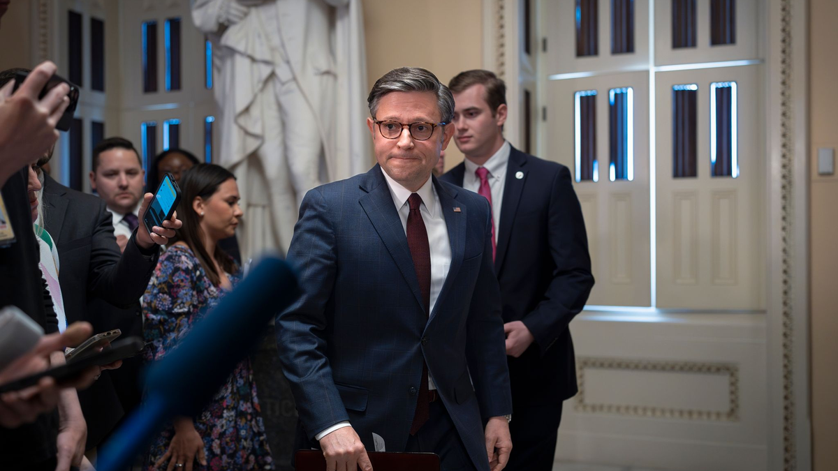 Den republikanischen Vorsitzenden des Repräsentantenhauses, Mike Johnson, könnten die Ukraine-Hilfen den Job kosten. - Foto: J. Scott Applewhite/AP/dpa