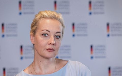 Julia Nawalnajas warnt vor der Unberechenbarkeit des Kremlchefs. - Foto: Peter Kneffel/dpa