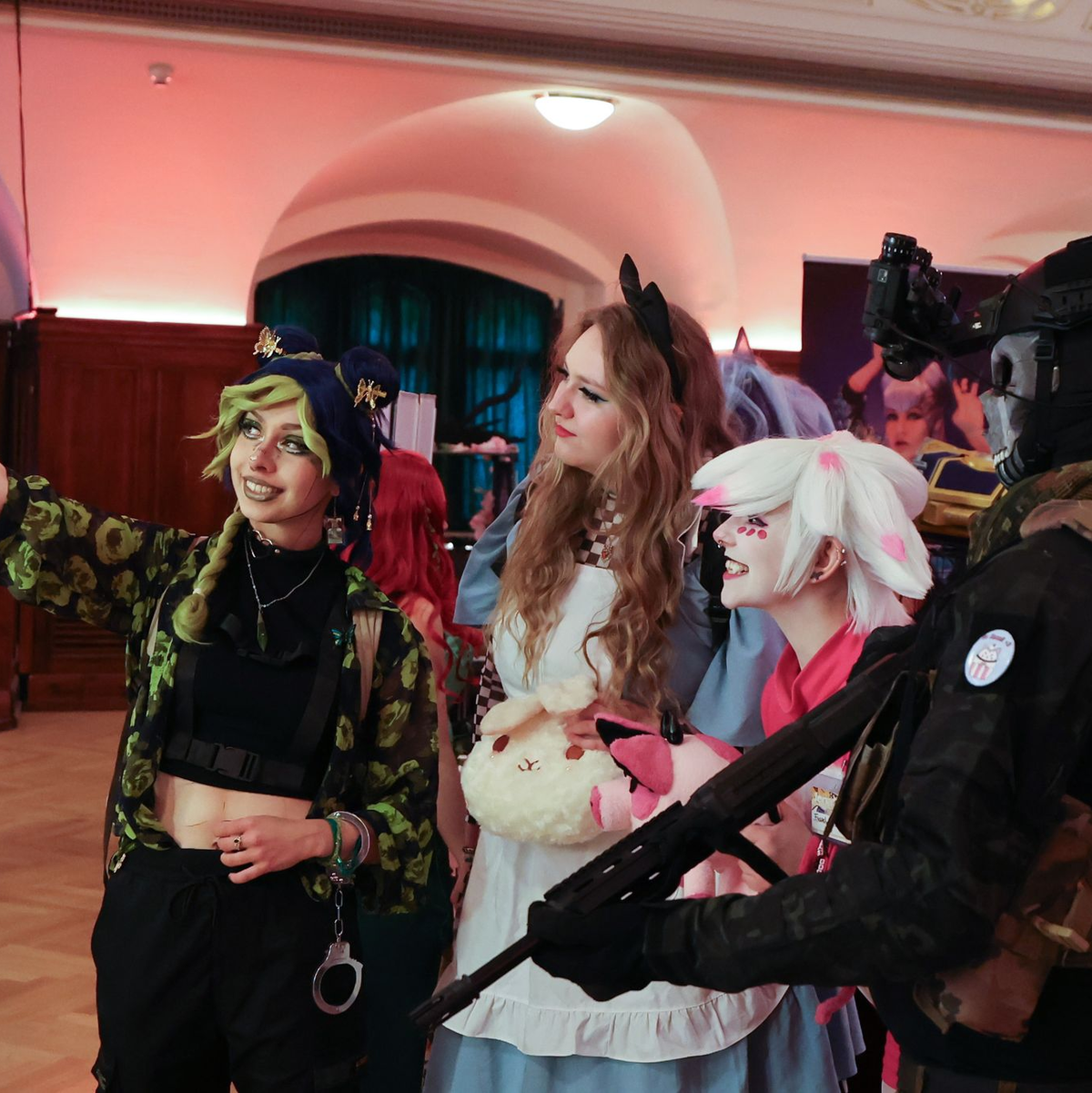 Besucher der Comic- und Spiele-Messe 