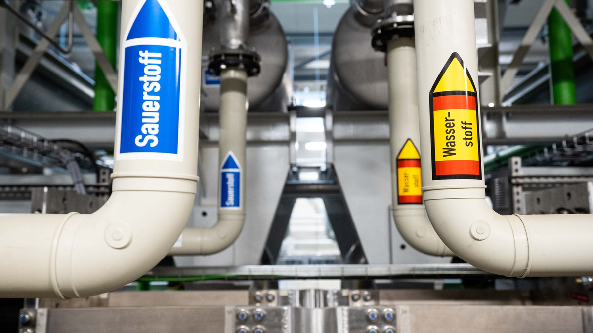 Deutschland und die EU laufen nach einer kürzlich veröffentlichten Studie Gefahr, ihre eigenen Wasserstoffziele zu verfehlen. Sauberer Wasserstoff als Energieträger sei zum Erreichen der globalen Klimaziele unverzichtbar. - Foto: Nicolas Armer/dpa