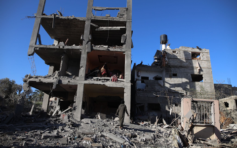 Die Zahl der palästinensischen Todesopfer im Gazastreifen durch die anhaltenden israelischen Angriffe ist weiter gestiegen. - Foto: -/XinHua/dpa