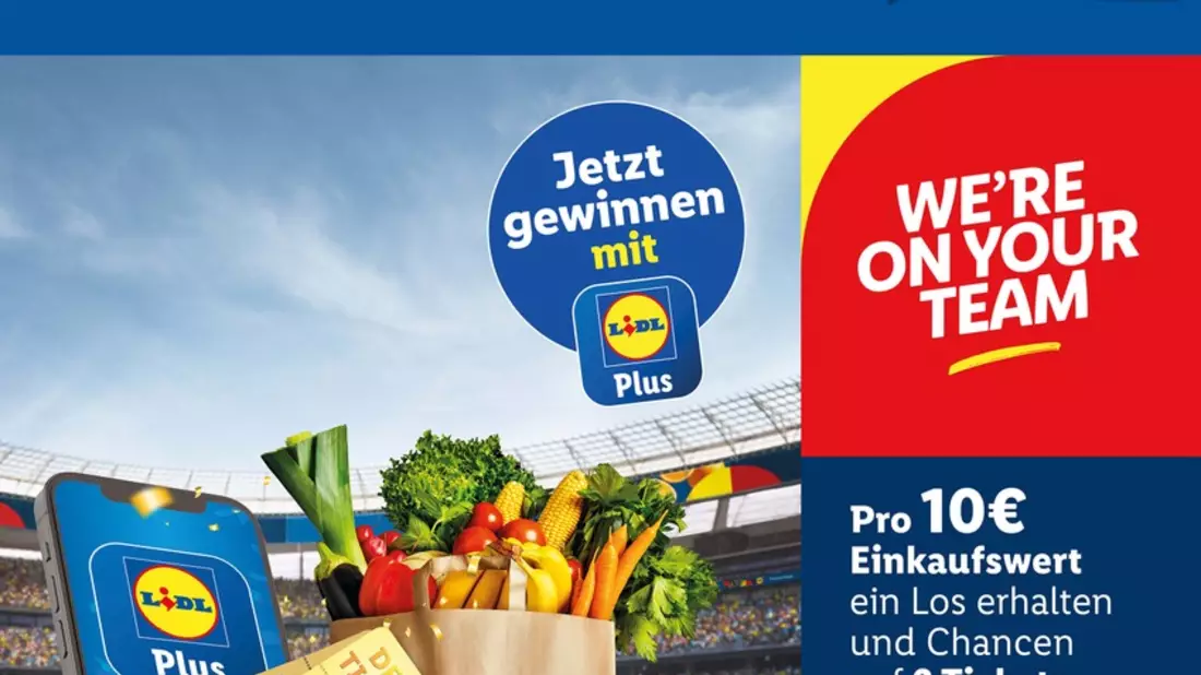 Exklusive Verlosung bei Lidl Plus: 10.000 Fußballtickets für UEFA EURO 2024 TM zu gewinnen - Bild: presseportal.de