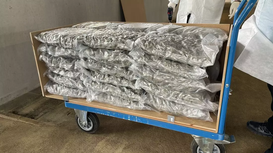POL-BN: Sicherstellung von rund 92 Kilogramm Marihuana - Cannabis in Weinlieferung versteckt - Richter ordnet Untersuchungshaft für 28-jährigen Logistiker an - Bild: presseportal.de
