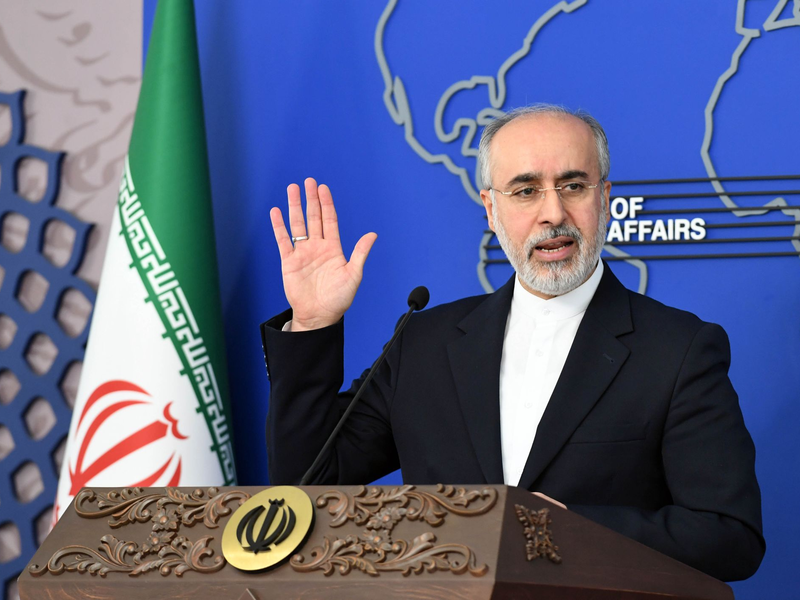 Der Sprecher des iranischen Außenministeriums: Nasser Kanaani. - Foto: Shadati/Xinhua/dpa