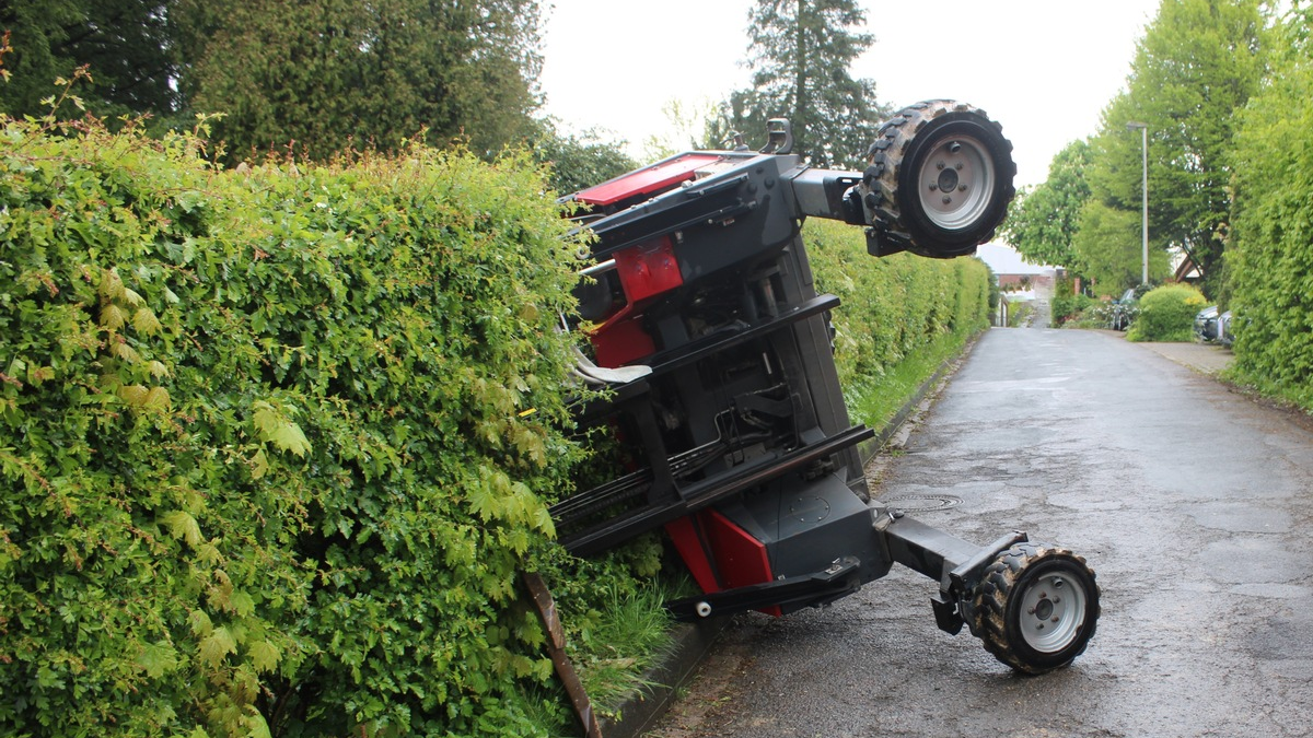 POL-MI: Zwei Gabelstapler im Mühlenkreis umgekippt - Foto: presseportal.de