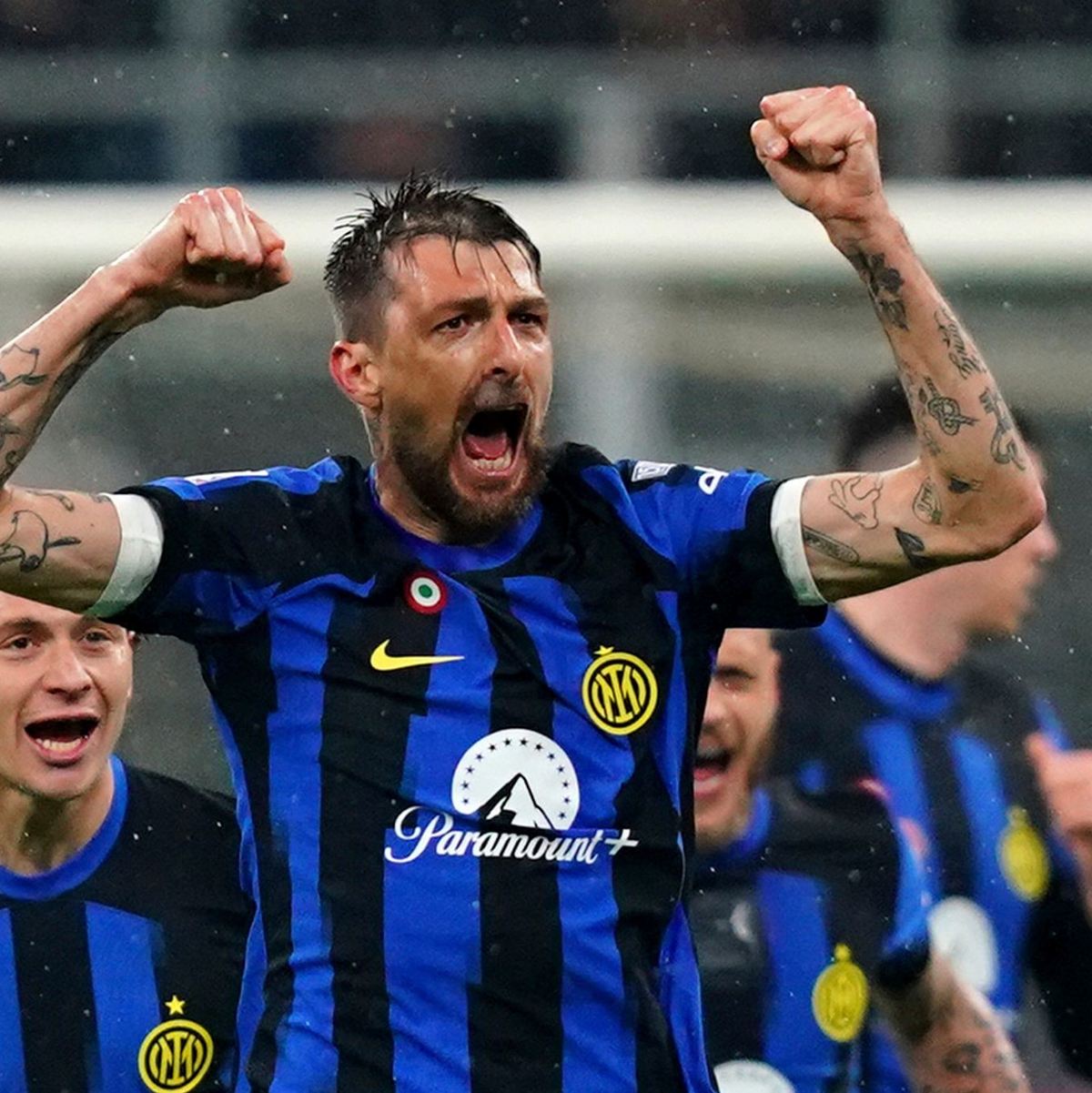 Traf zum zwischenzeitlichen 1:0 im Mailänder Stadtderby: Inter-Verteidiger Francesco Acerbi. - Foto: Spada/LaPresse via AP/dpa