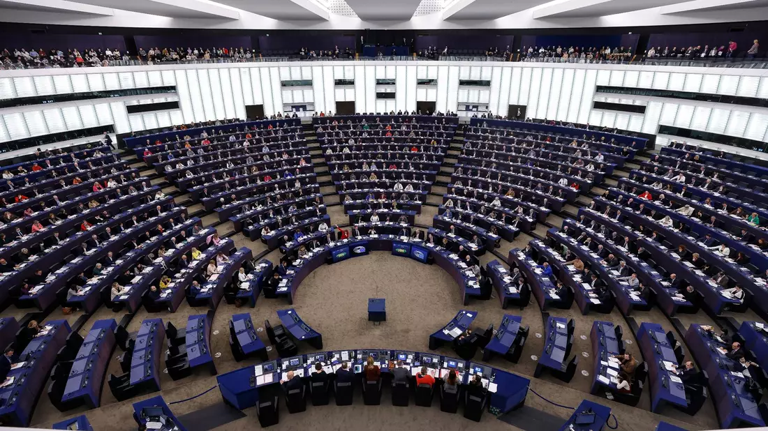 Das Europäische Parlament in Straßburg - am 9. Juni findet in Deutschland die Europawahl statt. - Bild: Jean-Francois Badias/AP/dpa