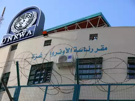 Das UNRWA-Hauptquartier in Gaza - Foto: Ashraf Amra/Zuma Press/dpa