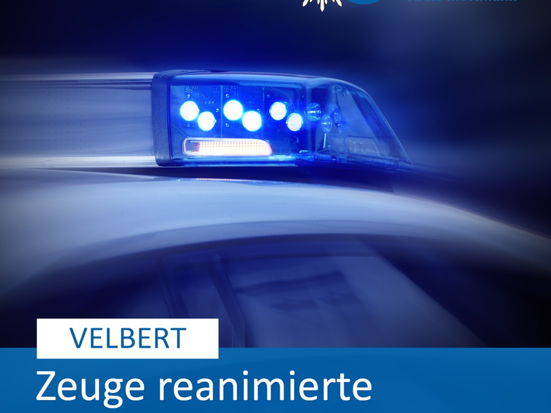 POL-ME: Internistischer Notfall am Steuer: Zeuge reanimiert 61-Jährigen - Velbert - 2404093 - Foto: presseportal.de