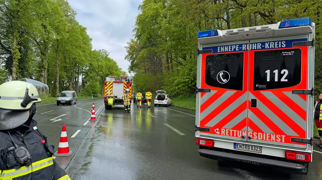 FW-EN: Verkehrsunfall mit zwei Fahrzeugen auf der Wittbräucker Straße - Bild: presseportal.de