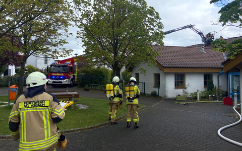 FW VG Asbach: Brand im Kindergarten Asbach - Foto: presseportal.de