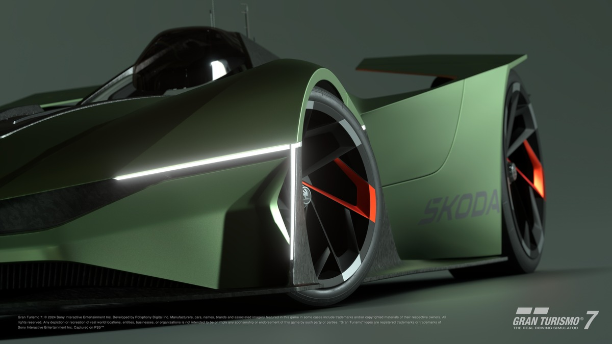 Škoda in der Gran Turismo-Simulation: Exklusive Designstudie Škoda Vision Gran Turismo geht in beliebtem Video-Rennspiel an den Start - Foto: presseportal.de