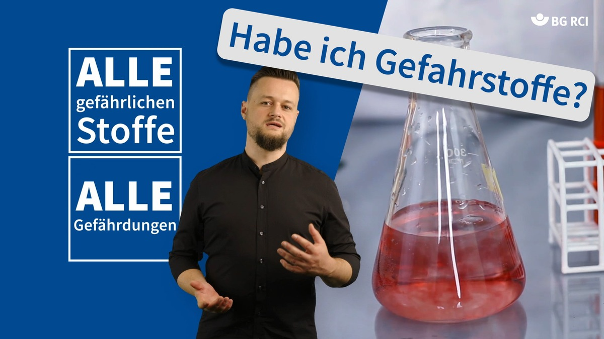 Kurz, knapp und verständlich / Neue Videoreihe der BG RCI klärt über Gefahrstoffe auf - Foto: presseportal.de