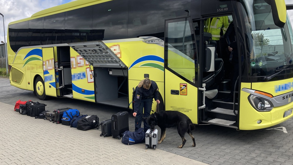 POL-WE: + Fernbuskontrollen auf der Autobahn + - Foto: presseportal.de