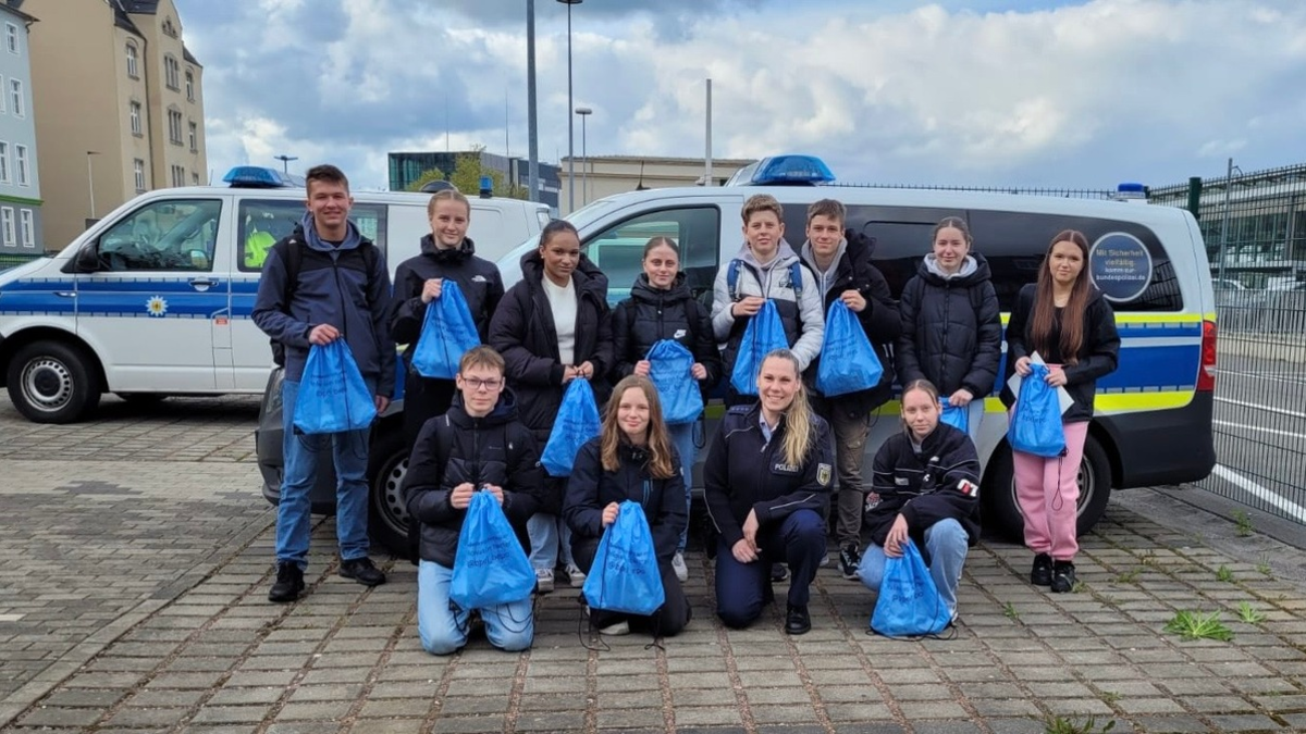 BPOLI MD: Zukunftstag bei der Bundespolizei in Halle (Saale): 